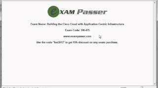 300-475 Building the Cisco Cloud with Application Centric Infrastructure