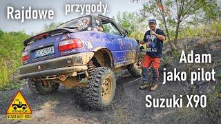 Rajdowe przygody. Adam jako pilot Suzuki X90