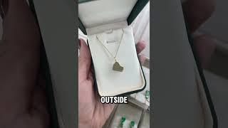 Gold Mini Diamond Piano Pendant with Secret Emeralds Inside! Musical necklace jewelry 