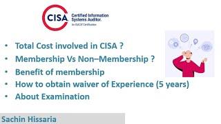 Things you should know before appearing for the CISA Exam - ABOUT CISA | Sachin Hissaria