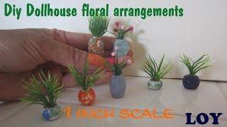 Flowers and Vases for dollhouse diy