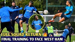 Lavia, Enzo, Gusto! Final Training Ahead of West Ham | Enzo Maresca Spotted Lavia, Enzo