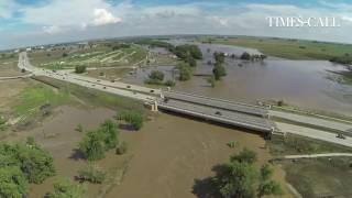 Video: Aerial footage of St. Vrain flooding near Ken Pratt Blvd. and North 119th Street #Longmontflo