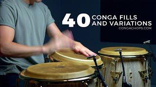 Conga Lesson | How to Play Congas | 40 Fills and Variations on Congas | CongaChops.com