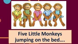 Five little monkeys jumping on the Bed I Rhymes by Atharva I Kids poem I Nursery Rhyme