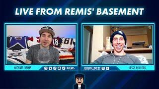 Reaction to Patrik Laine in a Blue Jackets Jersey with Jesse Pollock - Live From Remis' Basement