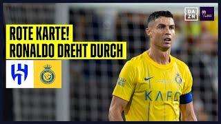 Frust pur! Glatt-Rot für CR7 nach Ellbogenschlag: Al-Hilal - Al-Nassr 2:1 | Saudi Super Cup | DAZN