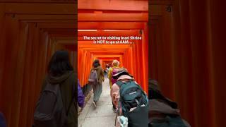 You DON’T need to visit Inari Shrine in Kyoto at 6am to avoid crowds. Just keep walking. ‍️