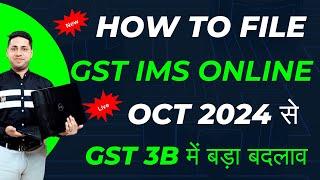 Use IMS Dashboard Accept, Reject, Pending, generate GSTR-2B IMS filing, How to File GSTR 3B #gst