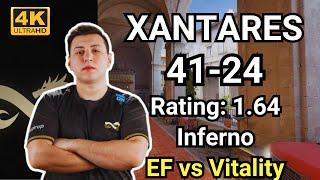 XANTARES (41-24) vs Vitality (Inferno) | EPL S20 | Sep 19, 2024 #cs2 #pov