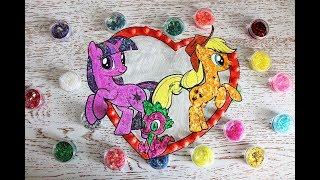 Мультики My Little Pony Мой маленький пони Искорка Эплджек и Спайк