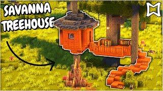 Minecraft ► Easy Survival Savanna Treehouse (Tutorial)