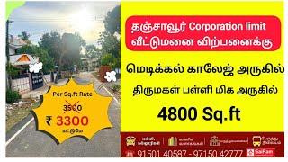  4800 Sq.ft Residential Plot for Sale | Eswari Nagar, Thanjavur | South-Facing | Prime Location