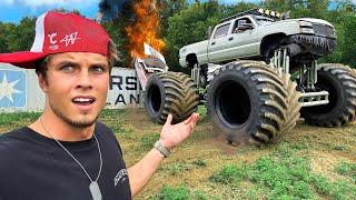 EXTRÉMNÍ DEMOLIČNÍ DERBY V MONSTER TRUCKU! s @jakepaul  a @whistlindiesel