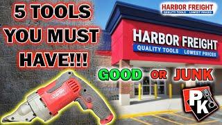 5 HARBOR FREIGHT TOOLS YOU MUST HAVE!!! #icon #harborfreight #tools #top5 #toolbox #toolhaul #bauer