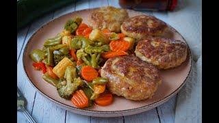 Homemade meatballs with vegetables How to cook delicious and juicy pork chops