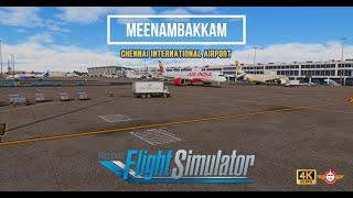 msfs 2020 4K ultra! chennai international airport! #microsoft flight simulator 2024!