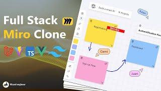 Build A Real-Time Miro Clone :  Part #1  With Vue3,Tailwind CSS,TypeScript,Laravel Reverb,Laravel 11