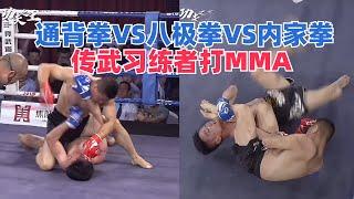 传武习练者打MMA，赵鸿刚使出了通背拳，打内家拳就像是砸扳手