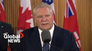 "Won't back down": Doug Ford hits US with 25% electricity tax amid trade war | FULL