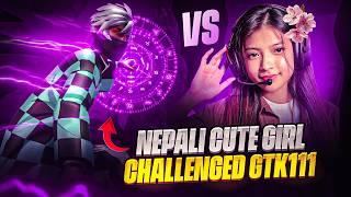 @kellyyygaming Gave Hardest Challenge to TGR GTK111 | Free Fire