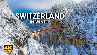 Switzerland in Winter | 4K Relaxation Film by Drone