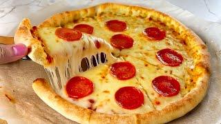 Try your pizza this way! No kneading!Ready in minutes