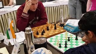 Aryan Joshi draws against top seed Adam Czajkowski (2232) at World Juniors for the Blind 2018