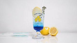 블루 레몬 에이드 만들기 | blue lemonade | hyuni homecafe