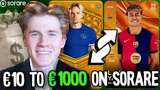 How to be a Successful Sorare Trader | My WINNING Strategy | €10 to €1000 on Sorare Ep3!