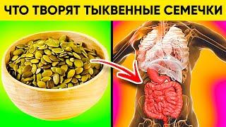 ВОТ ЧТО ТВОРЯТ ТЫКВЕННЫЕ СЕМЕЧКИ! (Реальная Польза и Вред Семечек Тыквы)