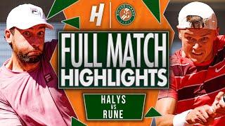 Quentin Halys vs Holger Rune - FULL Match Highlights - Third Round | Roland Garros 2025