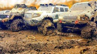 RC Cars Extreme MUD 4x4 OFF Road Adventures — Hummer H1, FJ Cruiser, Land Cruiser, Jeep, HG P401