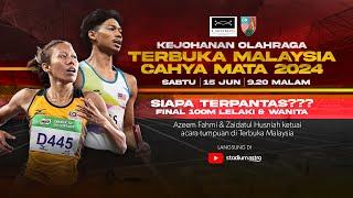 Kejohanan Olahraga Terbuka Malaysia Cahya Mata 2024 : Final 100 meter  lelaki & wanita