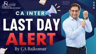  Last Day Alert  | CA Inter GST Important Topics  | CA Rajkumar  | #CAInter  | #ICAI 