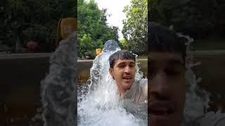 Cooling Off with a Splash My Head Down Water Adventure Chilling ColdWater Ultimate Refreshing Moment