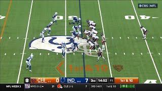 Caleb Williams jukes Colts defender out of his shoes before 15-yard dime to Kmet