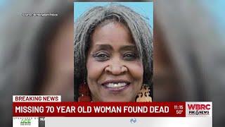 Missing 70-year-old woman found dead