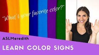 Learn to sign: COLORS in American Sign Language