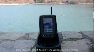 Carp Madness Bait Boat & Toslon TF640 Wireless Fishfinder with GPS and Compass