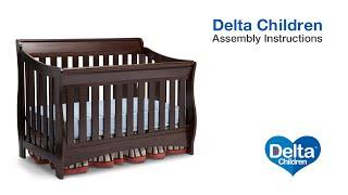 Delta Children Bentley S & Oberon 4-in-1 Crib Assembly Video