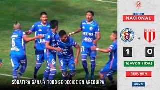 UNIÓN SORATIRA vs NACIONAL FBC (1-0) | RESUMEN - 16AVOS DE FINAL IDA Etapa Nacional | Copa Perú 2024