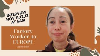 FACTORY WORKER BOUND TO EUROPE || MADEL DELOS REYES || WORKING IN EUROPE