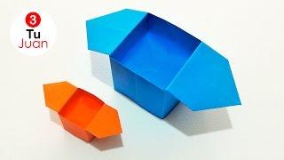 How to make Paper Boxes FAST and EASY - Origami | JuanTu3