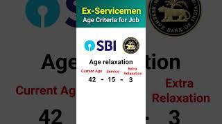 Ex Servicemen Age Criteria for Job #shorts #exservicemen #orop #jobs