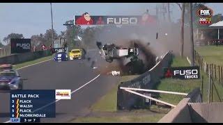 2015 Aussie Racing Cars - Bathurst - Race 2 - Damien flack Roll Over