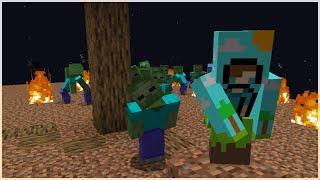 Minecraft'ta ZOMBİ İSTİLASINDA Hayatta Kaldım