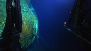 Curacao - Wreck diving to the freighter Stella Maris with the submarine