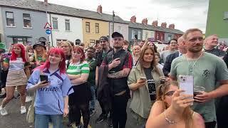 Kneecap unveil mural in West Belfast