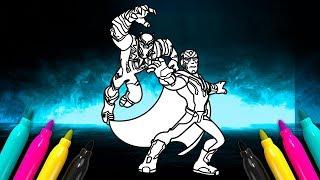 Disney Infinity Avengers Black Panther, Vision Coloring Page